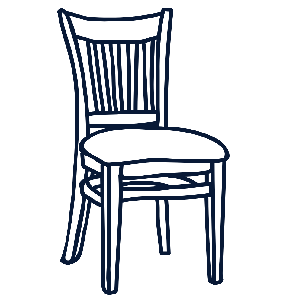 Chaise rembourrée
