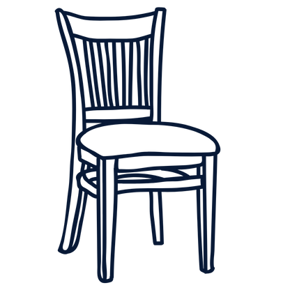 Chaise rembourrée