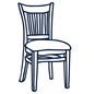 Chaise rembourrée