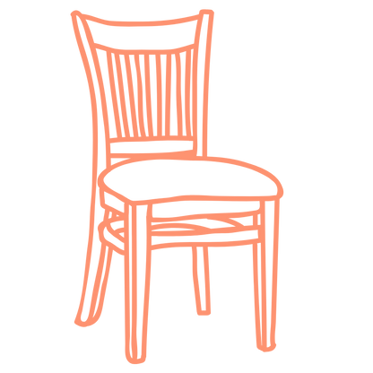 Chaise rembourrée
